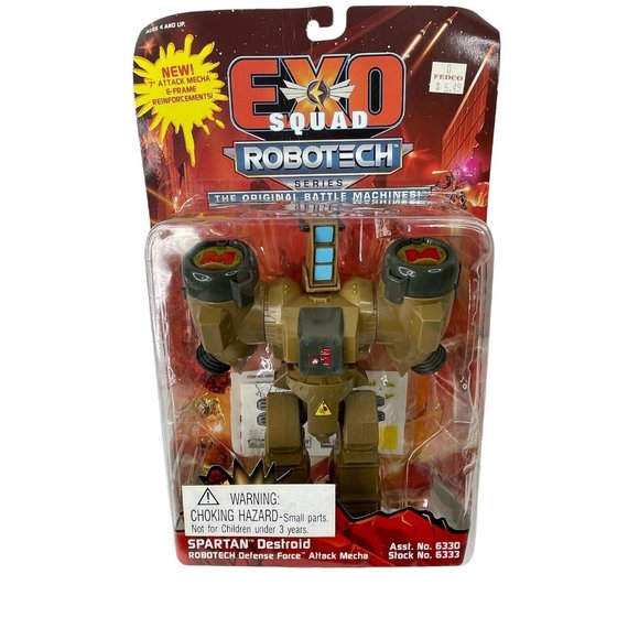 Vintage (1994) Exo Squad Robotech Spartan Battloid Civil Defense Action Figure - Picture 1 of 4